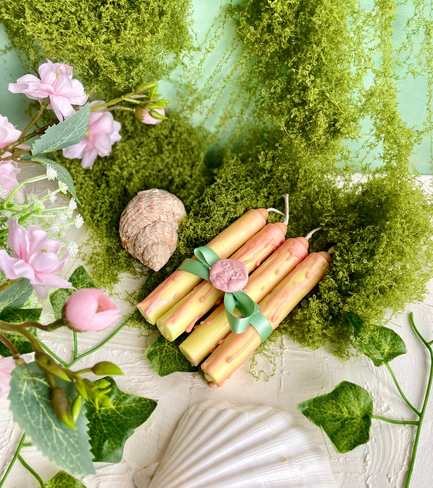 Life Force Soy Wax Yellow Candlesticks
