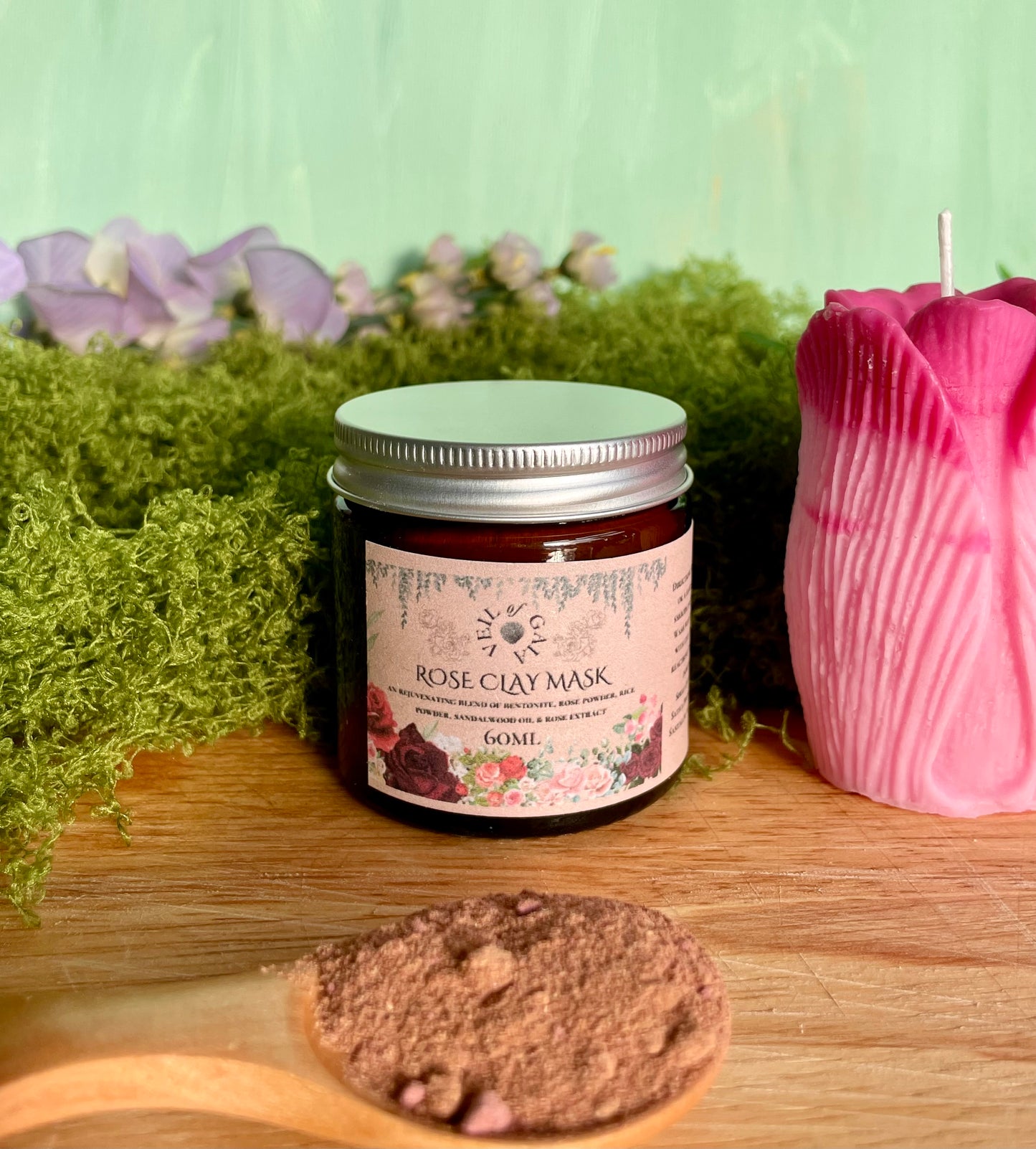 Natural Ayurvedic Rose Clay Face Mask