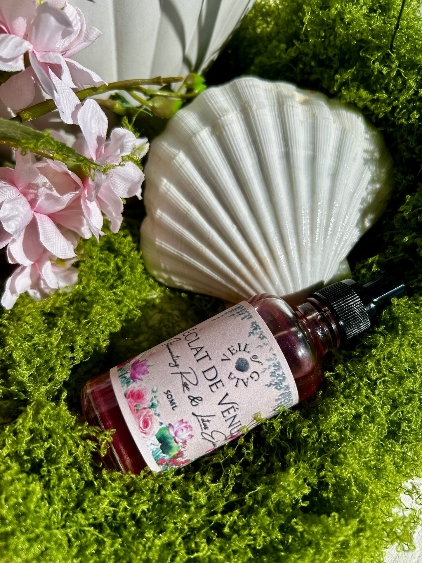 Éclat de Vénus | Illuminating Rose & Lotus Elixir by Veil of Gaia 50ml