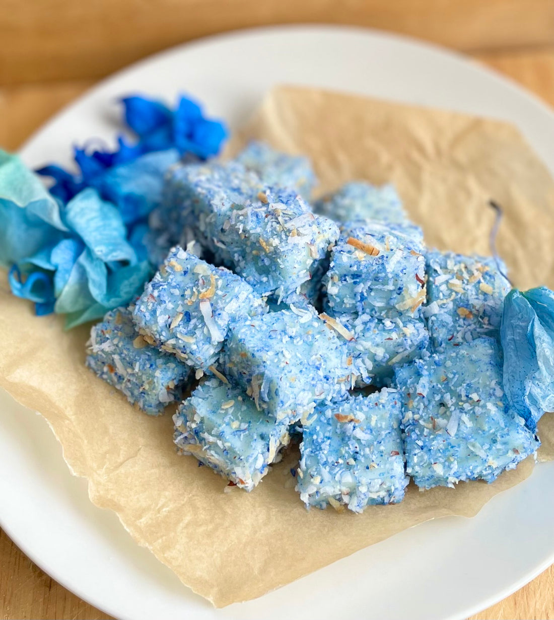 Blue Coconut Bites