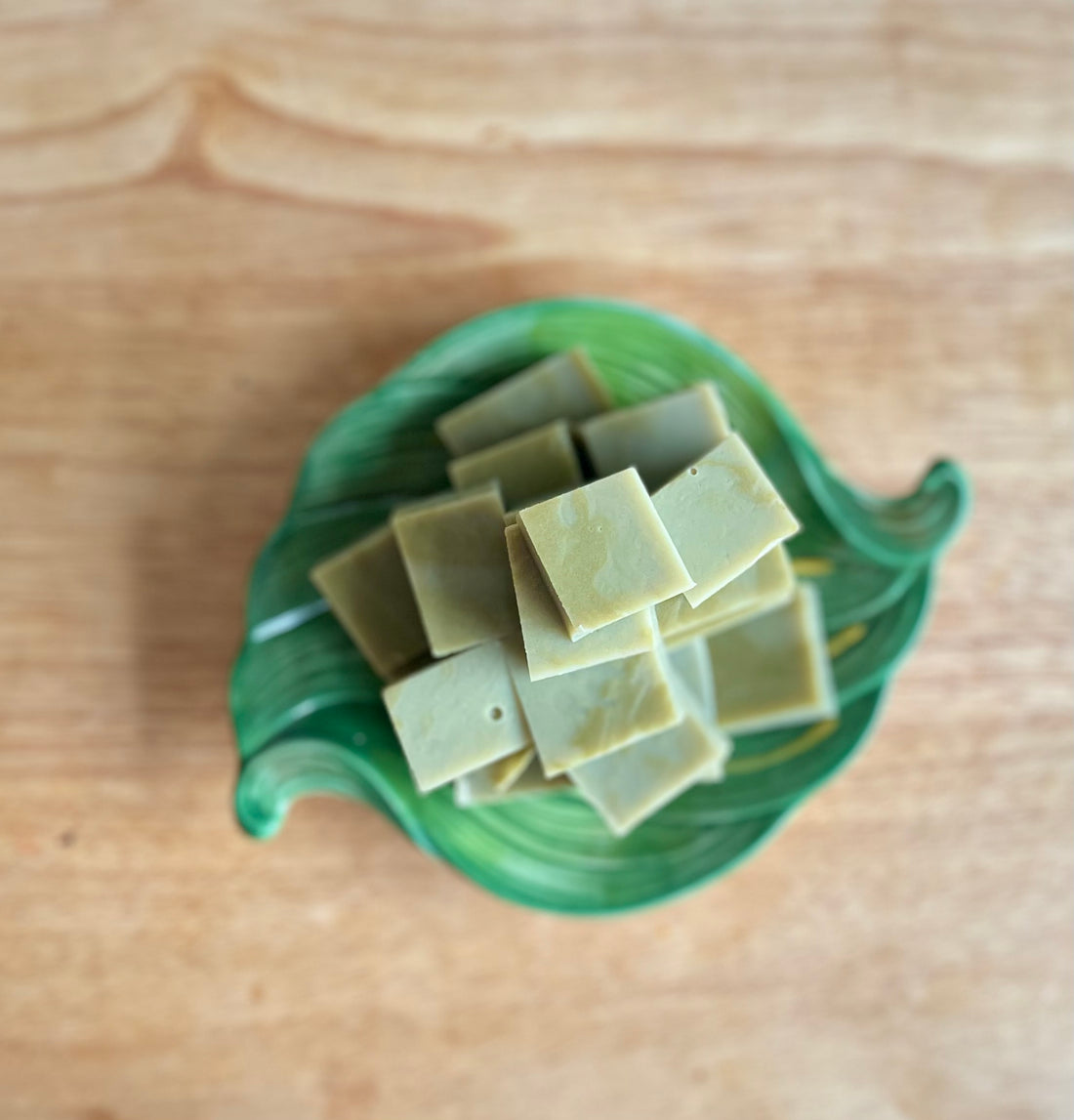 Coconut & Matcha Agar Agar Bites