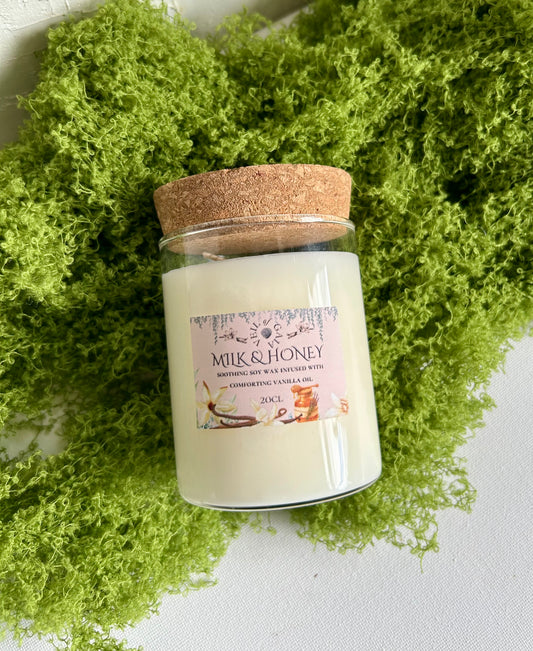 Milk & Honey · Soy Wax Comfort Candle · 20cl