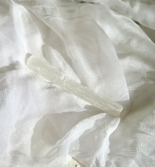 Moroccan Selenite Crystal Wand