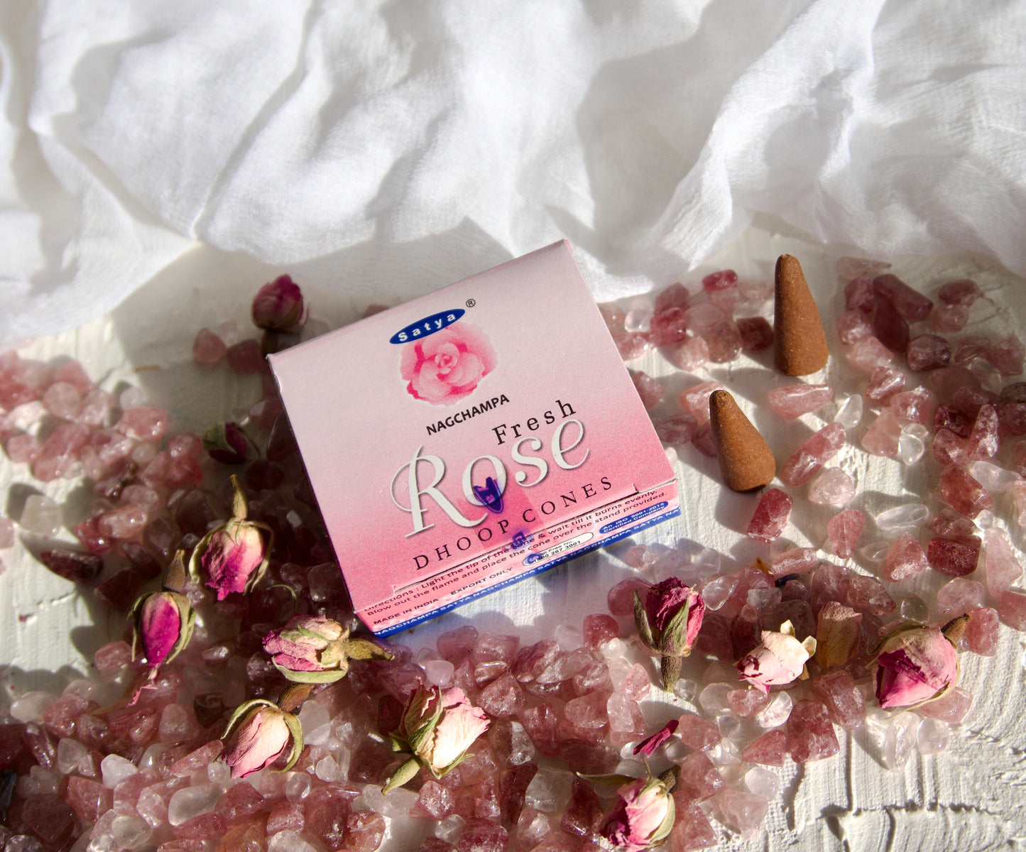 Indian Rose Incense Cones