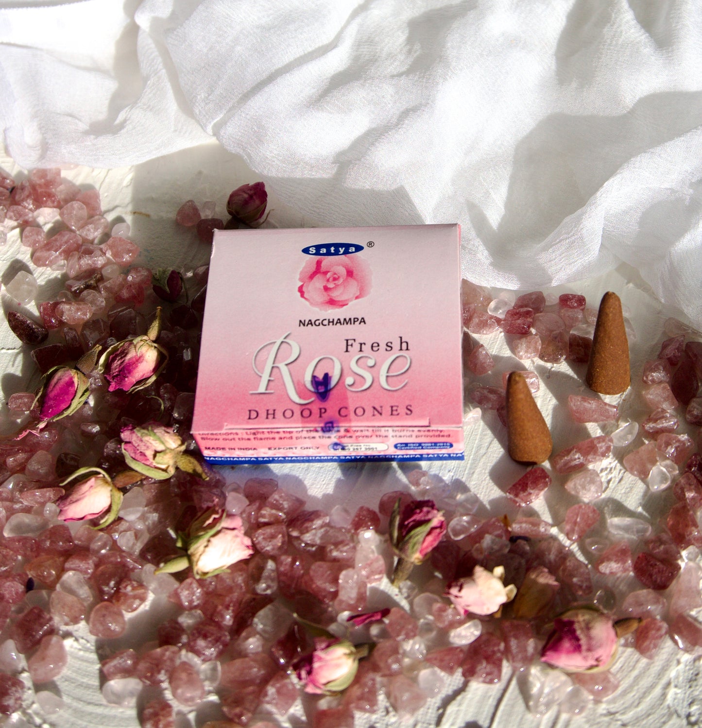 Indian Rose Incense Cones