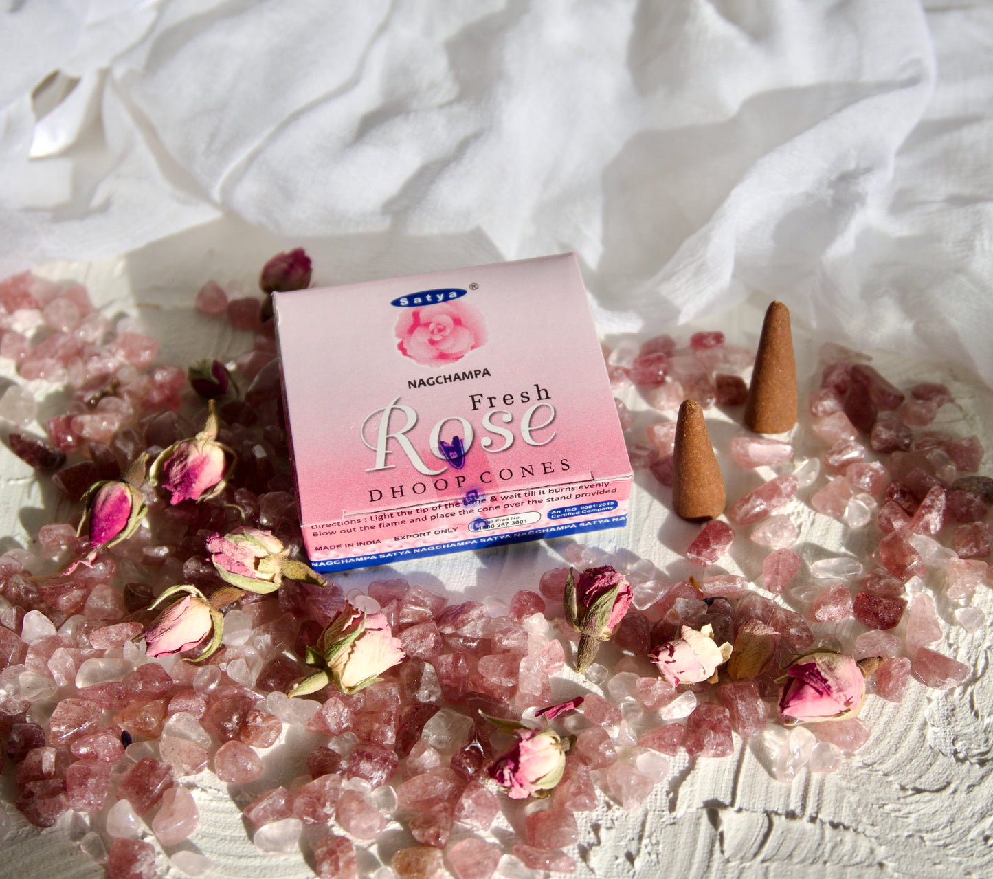 Indian Rose Incense Cones