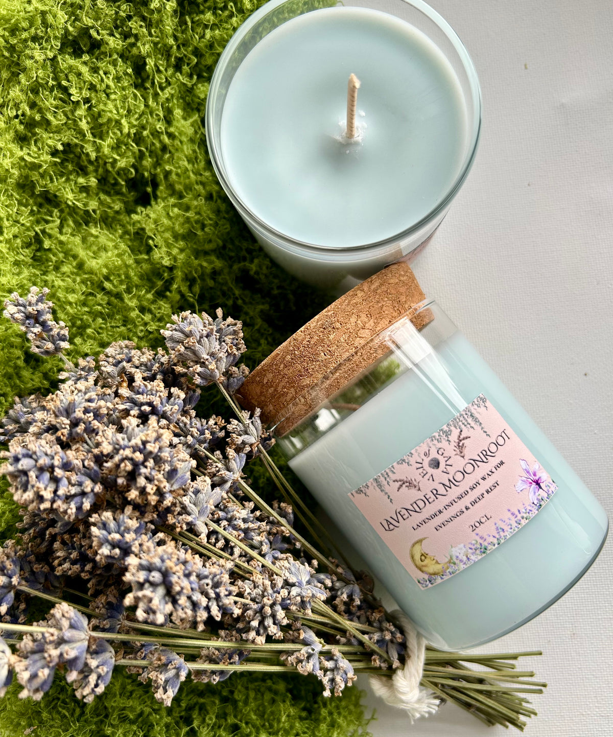 Lavender Moonroot · Soy Wax Sleep & Ritual Candle · 20cl